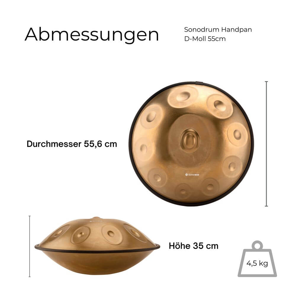 Gold-Sonodrum-Handpan-Sonopan-Abmessungen