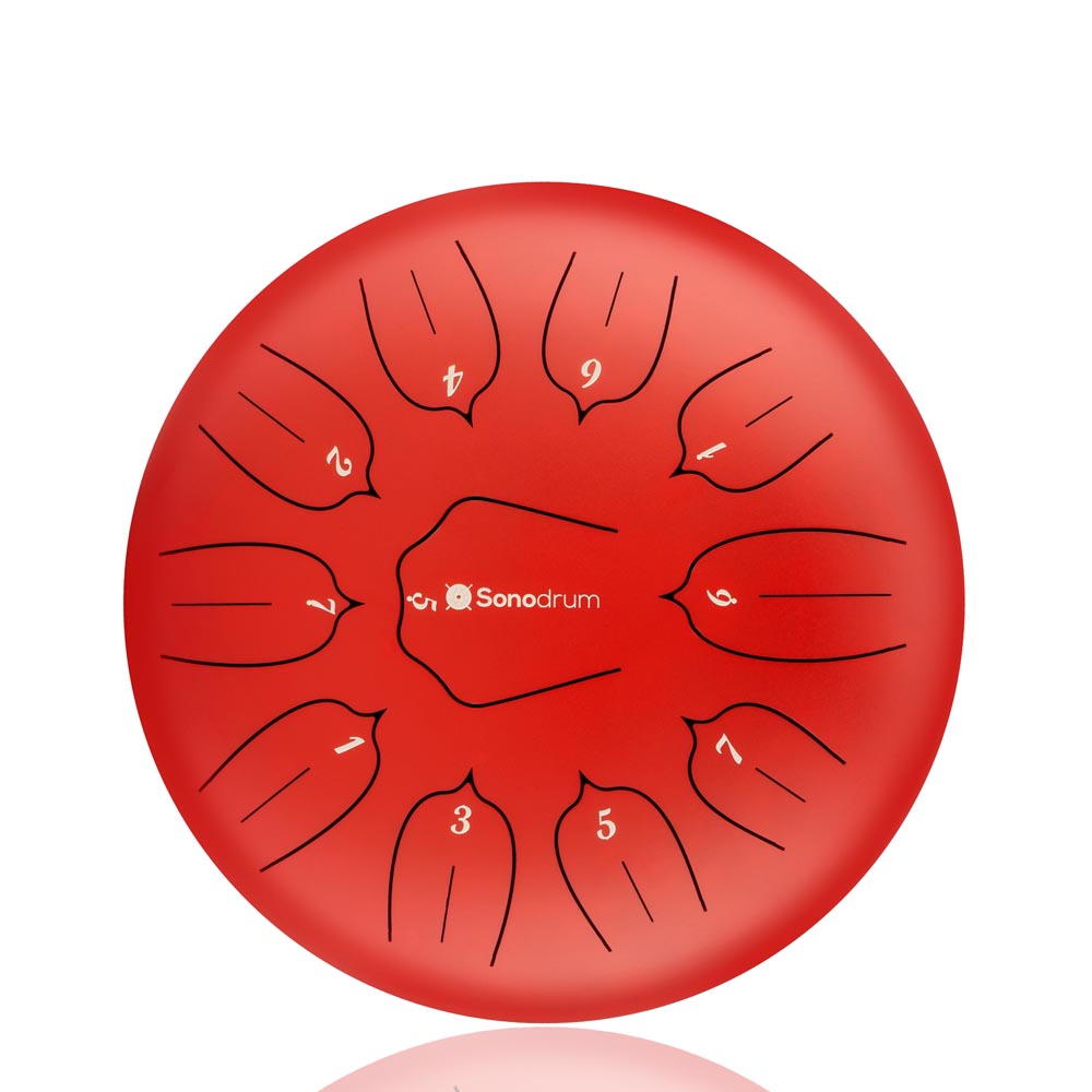 SonodrumStandard30cm-Zungentrommel-TongueDrum-C-Dur-Rot